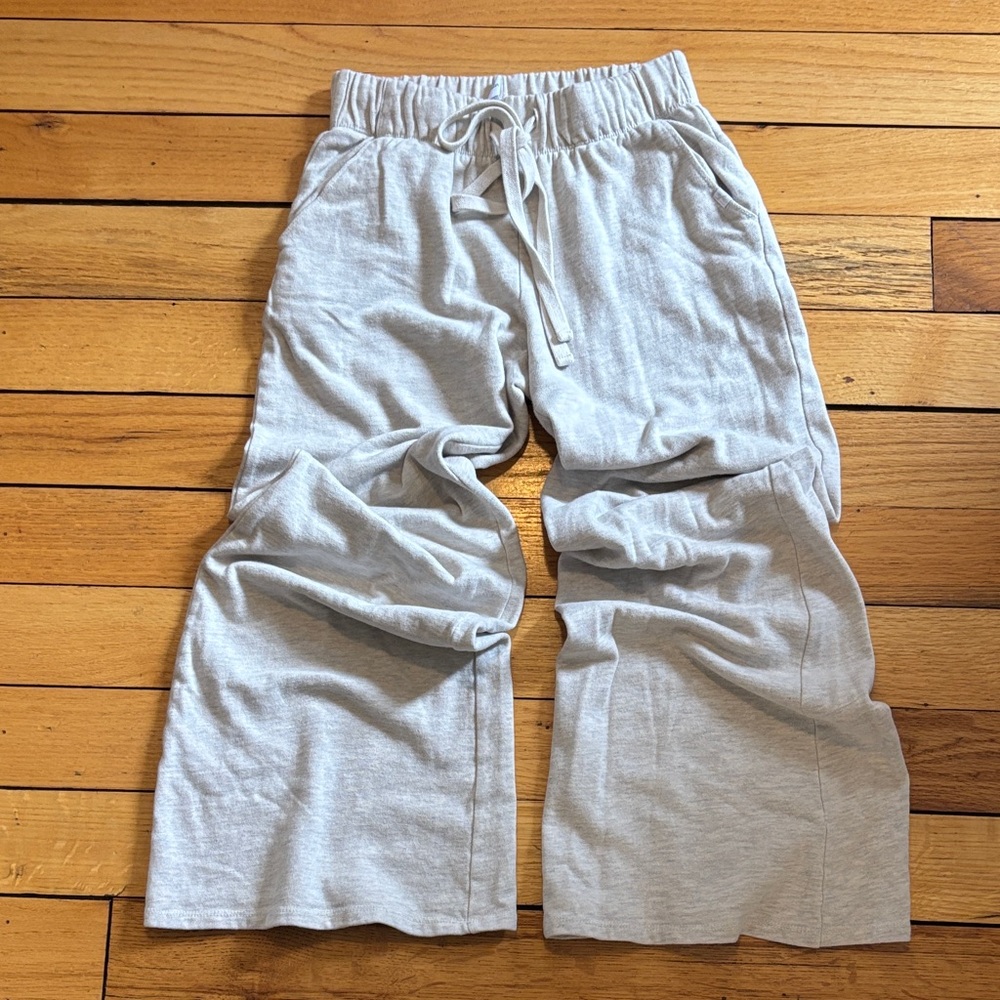 Out From Under Light Grayish Cream Wide-Leg Pants